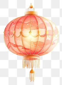 PNG A chinese lantern white background celebration decoration.