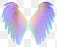 PNG A holography wings angel bird white background.