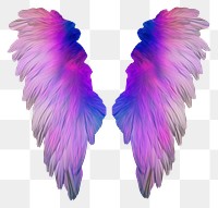 PNG A holography wings purple white background lightweight.