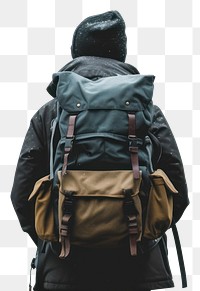 PNG Person walking backpack adult bag.