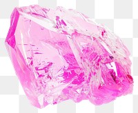 PNG Pink crytal gemstone mineral crystal.