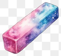 PNG Eraser in Watercolor style galaxy star white background.