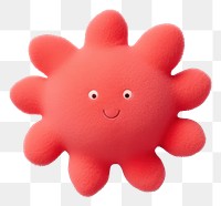 PNG Coral toy cartoon plush.
