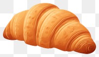 PNG Croissant baked food white background.