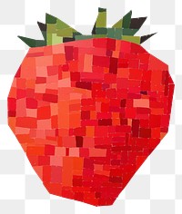 PNG Abstract strawberry ripped paper fruit plant food.