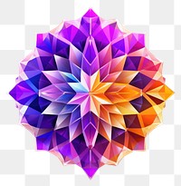 PNG Hyper Detailed Realistic element representing of diwali purple pattern flower.