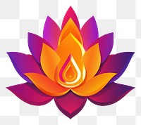 PNG Realistic Graphic element representing of lotus graphics purple yellow.