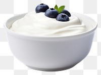 PNG Greek yogurt blueberry dessert cream.