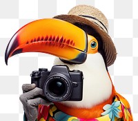 PNG Selfie toucan animal camera photo.