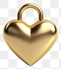 PNG Heart lock gold jewelry locket.