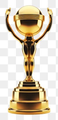 PNG Movie trophy gold achievement technology.