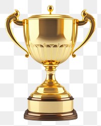 PNG Trophy gold white background achievement