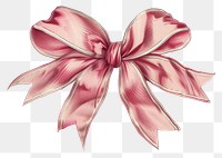 PNG Vintage illustration of ribbon bow art paper petal