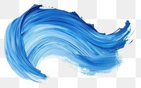 PNG Wave dry brush stroke paint blue white background.
