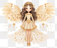 PNG Angel adult gold toy.
