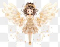 PNG Angel adult gold doll.