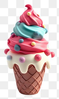 PNG Ice cream dessert cupcake food.