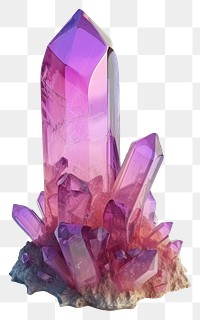 PNG Crystal gemstone amethyst mineral.