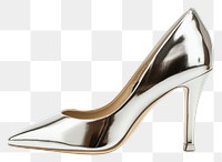 PNG Elegant high heel shoe footwear white white background.