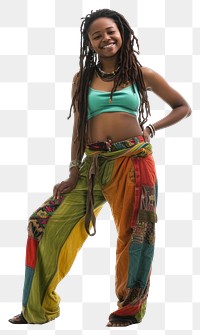 PNG Jamaica reggae women smiling adult white background performance.