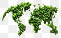 PNG Silhouette of a Earth made of Plant plant green herbs.