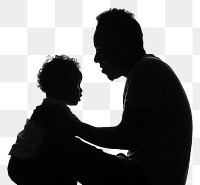 PNG Silhouette adult togetherness affectionate.