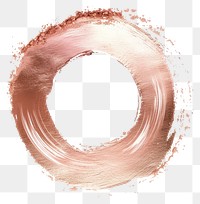 PNG Rose gold brush stroke circle shape 