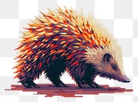 PNG Porcupine cut pixel animal hedgehog mammal.