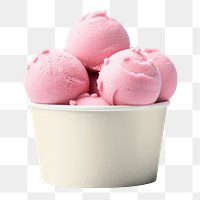 Ice-cream cup png, transparent background