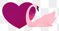 PNG Heart bird swan creativity.