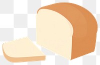 PNG Bread minimalist form food white background sourdough.
