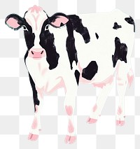 PNG Cute cow illustration livestock clothing apparel.