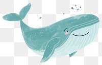 PNG Cute whale illustration animal mammal shark.