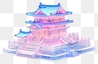 PNG  Temple architecture building pagoda. AI generated Image by rawpixel.