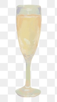 PNG Champagne champagne painting cocktail. AI generated Image by rawpixel.
