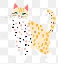 PNG Cat pattern drawing animal. 