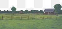 PNG Farm background night architecture grassland. AI generated Image by rawpixel.