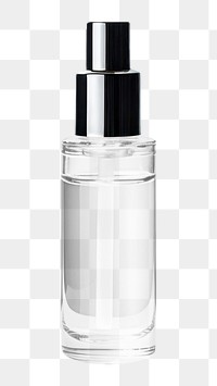 PNG White skincare dropper bottle cosmetics perfume. 