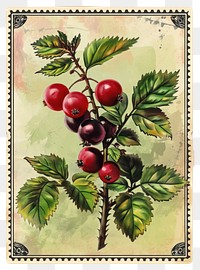 PNG Painting plant berry fruit.