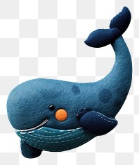 PNG Wallpaper of felt whale art cartoon animal.