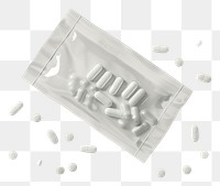 PNG Pill medication medicine capsule.