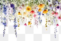 PNG  Wildflowers nature outdoors pattern.