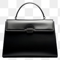 PNG  Handbag leather purse black.