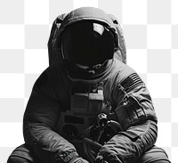 PNG  Astronaut full body astronaut black white.