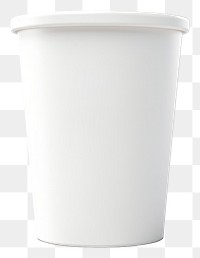 PNG  Ice cream tub mockup cup white background disposable.