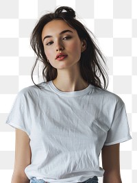PNG Portrait clothing t-shirt sleeve.