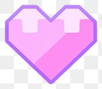 PNG Purple heart symbol shape.