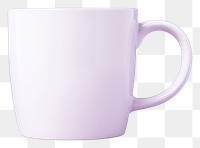 PNG Coffee cup mockup purple drink mug.