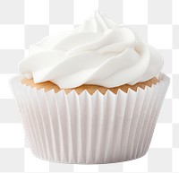 PNG  Cupcake liner mockup dessert cream white.