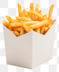 PNG  Fries box mockup food white background freshness.
